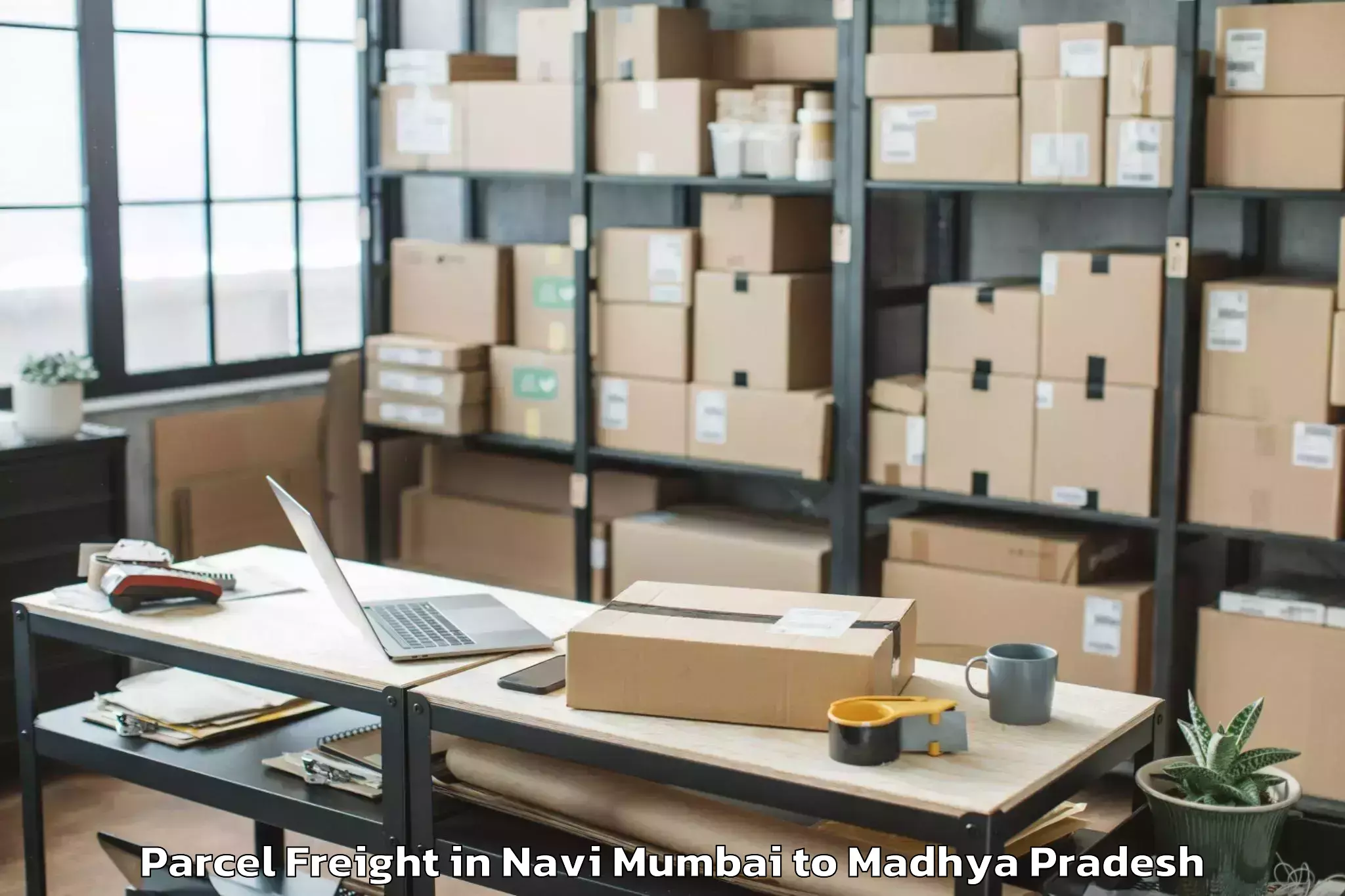 Get Navi Mumbai to Budni Parcel Freight